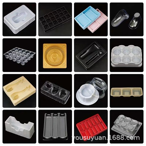 ถาดใส่อาหารแบบพลาสติกใส PVC บุ PP เกรดอาหาร ขอบสามพับ พร้อมการ์ดเสริม บรรจุภัณฑ์แบบพลาสติกขึ้นรูปสุญญากาศ สำหรับการขนส่ง - Product Image 4