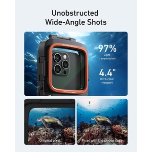 Étui de té<span class=keywords><strong>l</strong></span>éphone sous-marin TELESIN, boîtier étanche pour la plongée, poignée pour photos et vidéos, compatible avec <span class=keywords><strong>iPhone</strong></span> 7-17 Pro/Pro Max/Plus/Mini - Product Image 3