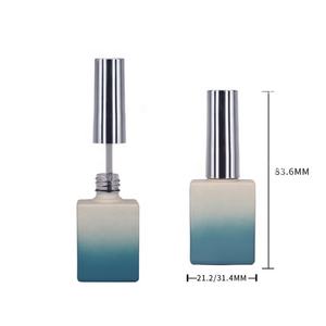 Flacon vide pour vernis à ongles en gel UV, flacon de colle à ongles, flacon carré en verre de 12 ml pour vernis à ongles - Product Image 2