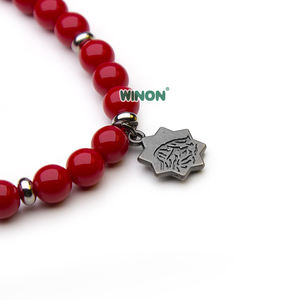 Handgefertigtes Bernstein-Bakelit-Armband aus Harz, geflochtenes Charm-Perlenarmband, Geschenk für Frauen - Product Image 2