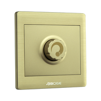 Interrupteurs muraux rotatifs BOGE A7K851 série A7K, variateur d'intensité lumineuse, design élégant, ignifuge, étanche, matériau PC, 250V, luxe moderne
