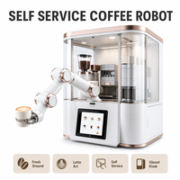Bras robotisé collaboratif à six axes pour café, charge utile de 5 kg, solution robotique de libre-service pour centres commerciaux, hôtels et gares