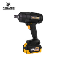 Llave de Impacto Industrial de 20V sin Escobillas, 850Nm, Accionamiento de 1/2'', Kit de Cargador de Batería de Iones de Litio, Fuente de Alimentación Eléctrica Metálica OEM