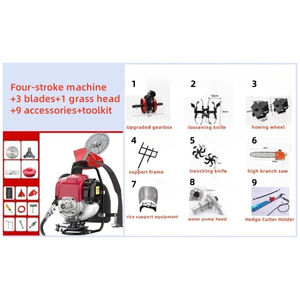 Tondeuse à gazon à essence à quatre temps conçue pour une <span class=keywords><strong>utilisation</strong></span> en usine de fabrication, machine à granulés d'aliments pour volailles, sécheuse à maïs mobile à gaz - Product Image 6