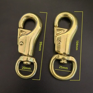 Khắc rắn <span class=keywords><strong>brass</strong></span> xoay Snap móc <span class=keywords><strong>Brass</strong></span> Carabiner clip cho Pet Dog Leash da thủ công mỹ nghệ phần cứng - Product Image 4