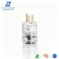 Acrolink NCF – câble d'alimentation audiophile en cuivre pur plaqué or/rhodium, norme américaine, ensemble de connecteurs IEC (mâle et femelle)