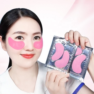 Patchs Hydrogel pour les Yeux à la Rose Marque Blanche Masque Contour des Yeux Cernes Poches Collagène Acide Hyaluronique Glycérine Vitamine C Végétalien OEM - Product Image 2