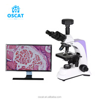 Équipement vétérinaire OSCAT EX-26, microscope biologique trinoculaire EX-26 avec écran HD de 12 pouces et caméra 5MP