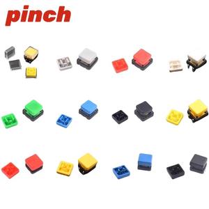 Interruptor Táctil de Cabeza Cuadrada 12x12x7.3mm con Tapa Cuadrada Redonda Transparente 10x10mm Interruptores SPST Independientes - Product Image 3