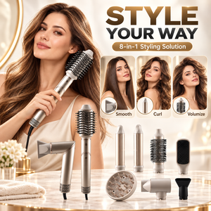 Secador de Pelo Plegable 8 en 1 con Motor BLDC, 4 Velocidades, Mango Plegable y Cepillos Térmicos para el Cabello, <span class=keywords><strong>Precio</strong></span> de Fábrica - Product Image 3