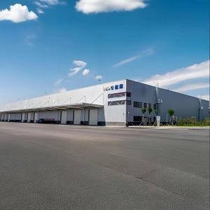 Tốt Nhất Bán Quy Mô Lớn Kết Cấu Thép Kho Nhiệm Vụ Nặng Nề Tải Thiết Kế Hiện Đại Hội Thảo Nhà Để Xe Nhà Kho Siêu Thị Cháy - Product Image 1