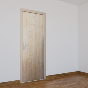 Porte d'armoire en plastique MDF design moderne avec film PVC basse quantité minimale de commande plusieurs tailles de surface finie pour appartement Vietnam ODM fabricant - Product Image 3