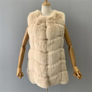 Factory Direct Fake Fur Waistcoat High Quality Autumn Wholesale Faux Fur Vest Women