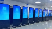 Écran publicitaire LCD vertical de 65 pouces, prix d'usine, avec système Android, totems LCD Full HD