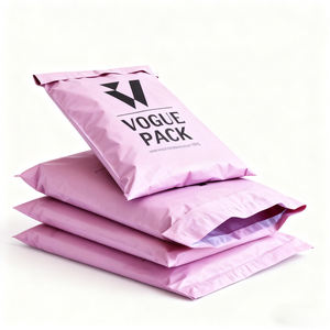 Sacs messagers en plastique noir personnalisés avec logo, vente en gros, mode, sacs d'expédition pour vêtements et chaussures - Product Image 4