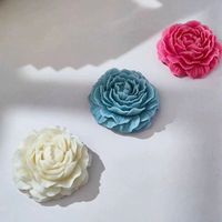 Moule en silicone 3D en forme de rose pour fondant, motif fleur de rose éclose