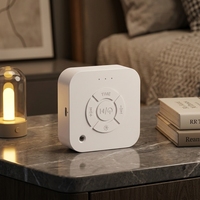 Lampu Tidur Bayi LED Isi Ulang, Cahaya Putih Hangat 3500K, Musik, Timer, Kontrol Mekanis, Bertenaga Baterai