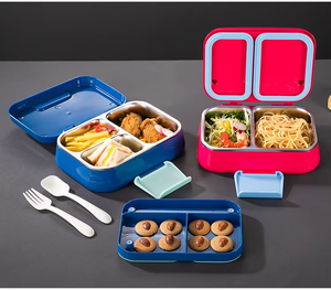<span class=keywords><strong>Four</strong></span> à micro-ondes rectangulaire monocouche portable <span class=keywords><strong>de</strong></span> haute qualité Boîte à lunch étanche scellée conçue pour les adultes et les enfants - Product Image 5