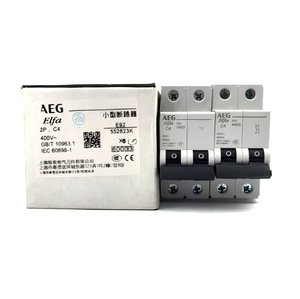 <span class=keywords><strong>Disjoncteur</strong></span> miniature <span class=keywords><strong>AEG</strong></span> GE d'origine importé, neuf, E92C04A 400V 6000A 2P 4A, interrupteur à air en plastique Mcb - Product Image 2