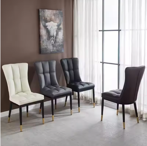 Silla de Escritorio Moderna Minimalista de Cuero PU con Respaldo Alto, Cojín Suave y Grueso, Cómoda y Duradera para Oficina en Casa o <span class=keywords><strong>Apartamento</strong></span> - Product Image 3