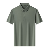 Chemise à manches courtes en nylon tissé solide – Idéale pour l'été, lavable en machine, couleurs inaltérables, durable, confortable et respirante, anti-boulochage, pour tenue formelle