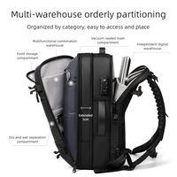 Nouveau sac à dos de compression sous vide pour hommes, élégant, spacieux, polyvalent, parfait pour les courts séjours, sert également de sac à dos pour ordinateur portable