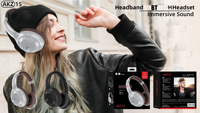 Casque sans fil rétro à porter sur les oreilles |   Contrôle vocal par puce ANC JL, surveillance numérique de la batterie, utilisation sur téléphone mobile et ordinateur