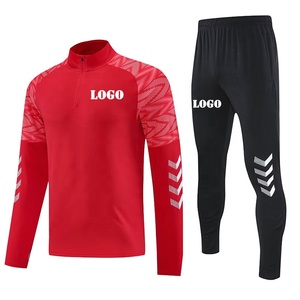 Tuta da <span class=keywords><strong>Calcio</strong></span> Personalizzata con Logo, Kit Sublimato, Giacca da Allenamento per Uomo, Completo Blu con Felpa e Pantaloni - Product Image 6
