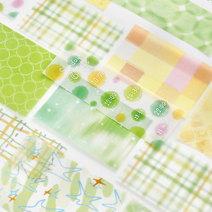 Bloc <span class=keywords><strong>de</strong></span> Notas Adhesivas Translúcidas Estéticas, Papel <span class=keywords><strong>de</strong></span> Calco Transparente, Papel Decorativo con Patrones Lindos para Scrapbooking y Bullet Journaling - Product Image 6