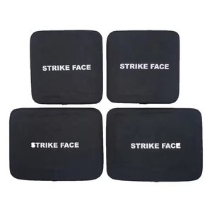 Plaque tactique Strike Face en nylon noir avec rembourrage et logo - Product Image 4