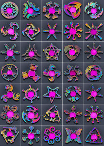 Nicro gros soulagement de la pression enfant faveur jouet créatif alliage Fidget <span class=keywords><strong>Spinner</strong></span> décompression Interdigital <span class=keywords><strong>Spinner</strong></span> fête nouveautés - Product Image 6
