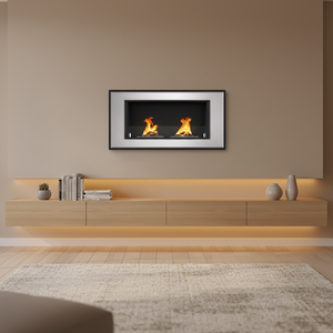 Chimenea de Etanol de Acero de Diseño Moderno con Funciones de Calefacción y Decoración, Instalación Independiente para Uso en Interiores - Product Image 4