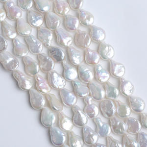 Perlas de Agua Dulce Barrocas Naturales de Zhuji, 10-11 mm, Color Blanco, para Hacer Collares y Joyería, Venta al por Mayor - Product Image 1