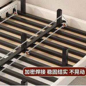 Iron <b>Bed</b> Floating <b>Double</b> Size Stable Metal Frame For Home Rental Use Tatami <b>Bed</b> - Product Image 2