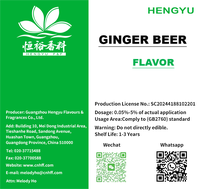 Essence de bière de gingembre super concentrée pour le vin et les boissons et autres boissons Échantillon gratuit