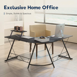 Fabrika doğrudan Modern bilgisayar ev monitör standı ile ofis masası <span class=keywords><strong>l</strong></span>-şekilli bilgisayar masası - Product Image 3