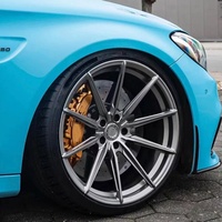 Nouvelles jantes monobloc forgées concaves profondes et légères, 16-24 pouces, 5*120, multi-branches, PCD personnalisé, ET 25 mm, Audi Performance Chrome