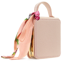Étui de luxe en cuir PU électroplaqué pour téléphone portable Z Flip 8/7/6/5/4/3 avec miroir de maquillage et dragonne antichoc pour filles
