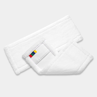 Tête de vadrouille sèche et humide parfaite pour la maison et le commerce, à double usage, paresseux, à main libre, pour vadrouille plate en microfibres.