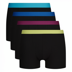 Professional Manufacturer Wholesale 92% Polyamide Spandex Adult Men's Solid Pattern Seamless <b>Boxer</b> Briefs Tagless Comfort Waist - Product Image 1