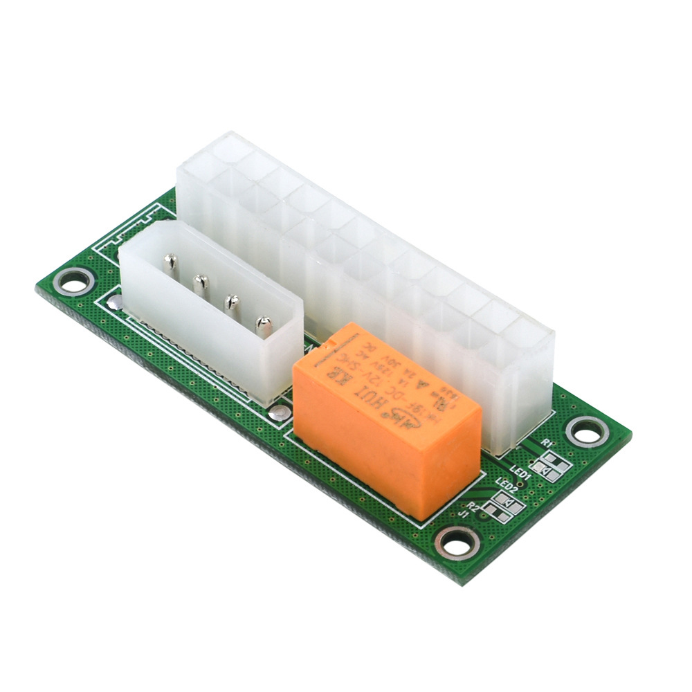 Адаптер питания DTECH с двойным блоком питания, разъем Add2psu, ATX 24 Pin до 4 Pin Molex