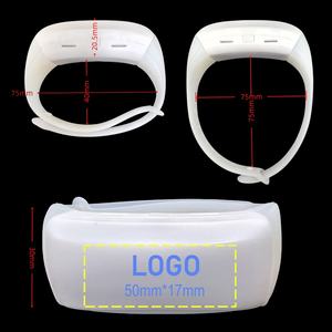 Bracelet RFID/NFC avec logo personnalisé, télécommande 433M, 15 couleurs LED, portée de 800M, autonomie de 10 à 30 heures pour concerts et festivals - Product Image 5