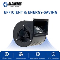 Ventilateur centrifuge électrique Blauberg 146 mm 230 V, ventilateur sans balais EC à double entrée, haute pression, protection IP55, ventilateur de plafond en aluminium