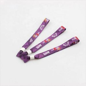 Bracelets en tissu personnalisés par sublimation avec fermoir en plastique, style sport et mode, pour fêtes - Product Image 3