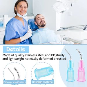 Punte di erogazione dentale in acciaio inossidabile con fornitura diretta in fabbrica punta dell'ago Pre-piegata 18G 20G 22G 25G - Product Image 5