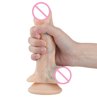 Dildo de Silicona Realista, Grande y Grueso, para Parejas, con Base de Succión Manos Libres, para Hombres (Anal) o Mujeres (Punto G)
