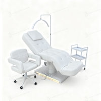 Lit de beauté moderne luxueux 3/4 moteurs réglable Salon boutique Spa traitement Table de Massage électrique lit de cils faciaux