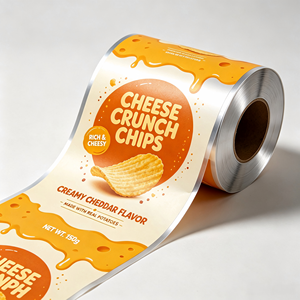Rollo de Película Laminada Impresa con Logotipo Personalizado al por Mayor de Fábrica, Rollo de Película para Envasado de Alimentos, para Papas Fritas - Product Image 6