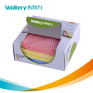 Reinigungs tücher und-tücher Trockene und doppelt verwendbare Spunlace-Vliesstoffe Viskose-Küchen vliesstoffe/Polyester - Product Image 2