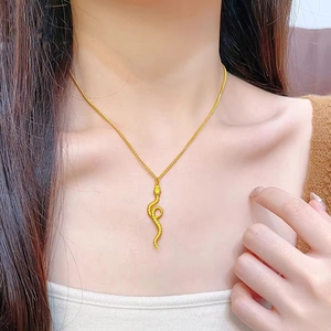 Nouveau Collier Serpent Ancien Spirituel Dharma, Bijou de Mariage Polyvalent et Tendance pour la Clavicule, Symbole du Zodiaque Chinois - Product Image 2